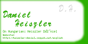 daniel heiszler business card